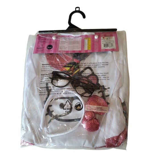 Hello Kitty Dress Costume Girls Sz XL 14-16  with Kitty Ear And Glasses - Picture 5 of 7